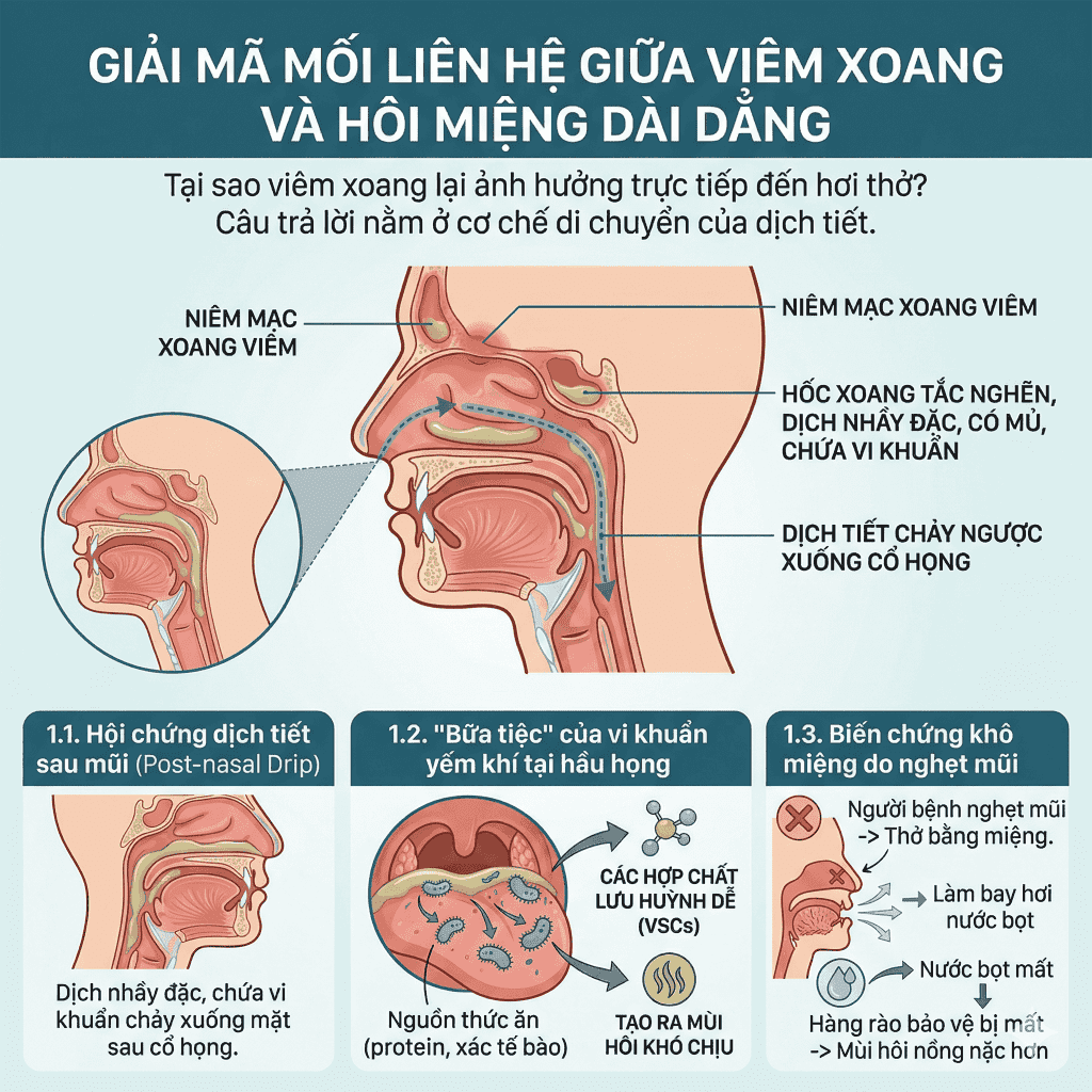 Giải mã mối liên hệ giữa viêm xoang và hôi miệng dai dẳng_BioHealth