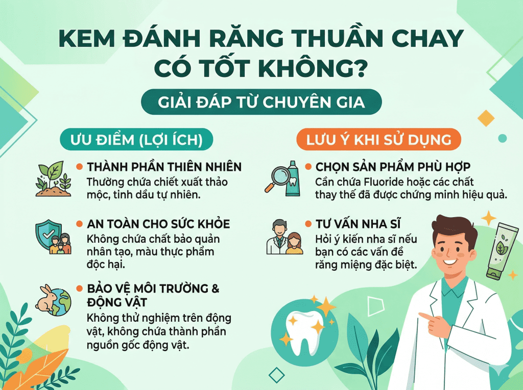 Kem Đánh Răng Thuần Chay Có Tốt Không? Giải Đáp Từ Chuyên Gia