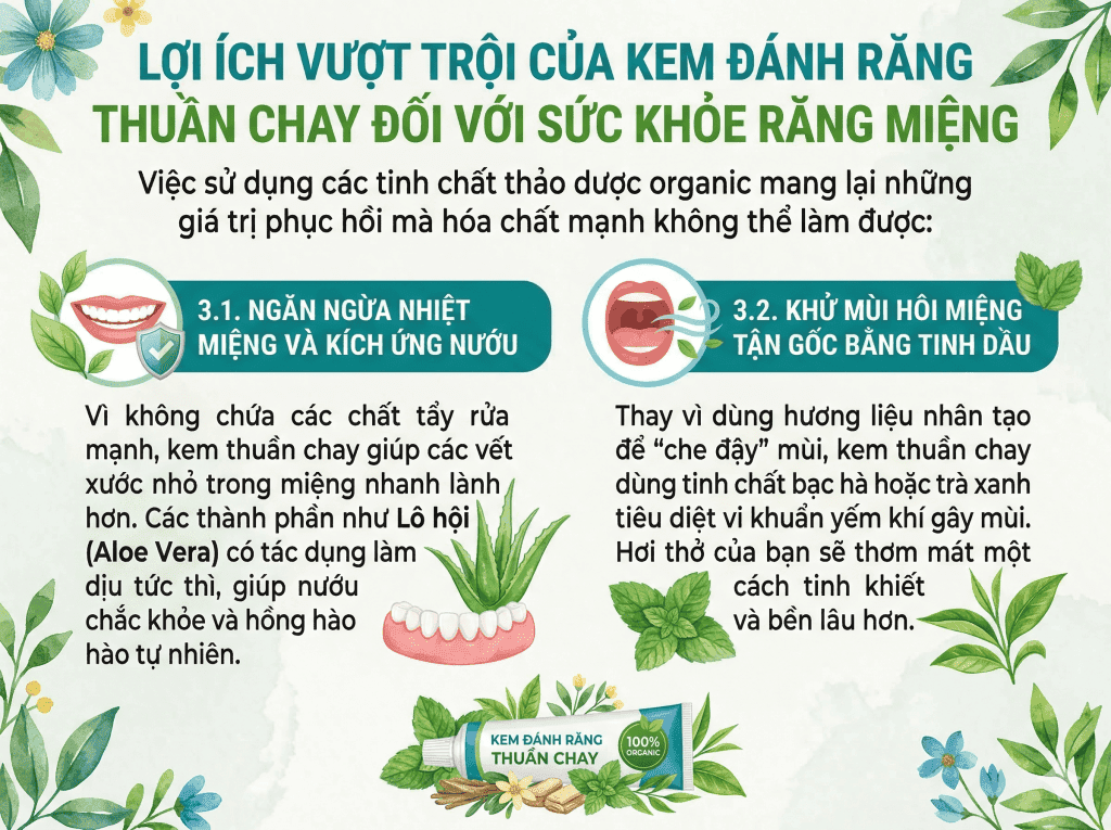 Lợi ích vượt trội của kem đánh răng thuần chay đối với sức khỏe răng miệng_BioHealth