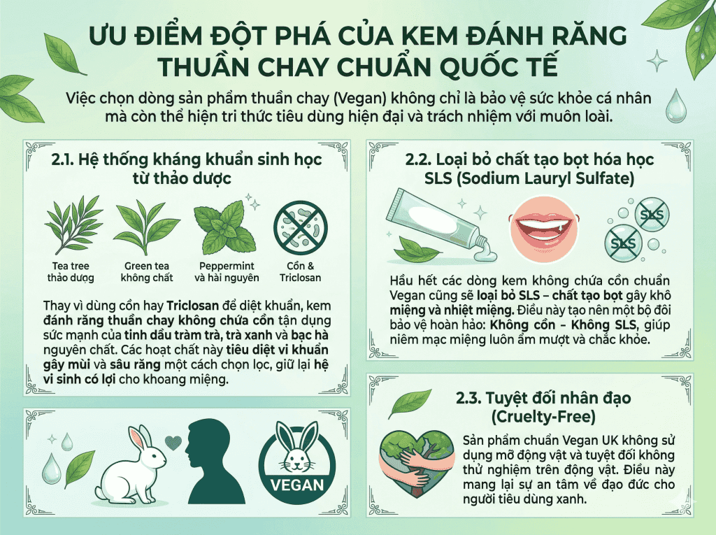 Ưu điểm đột phá của kem đánh răng thuần chay chuẩn quốc tế_BioHealth
