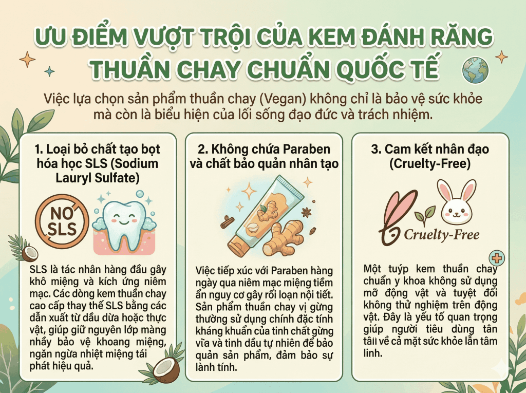 Ưu điểm vượt trội của kem đánh răng thuần chay chuẩn quốc tế_Biohealth