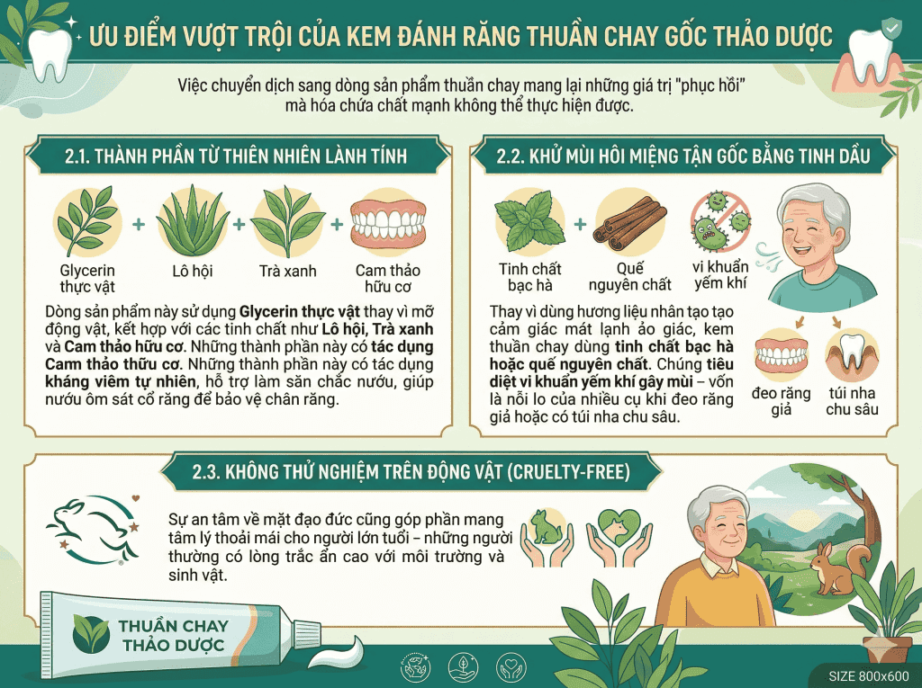 Ưu điểm vượt trội của kem đánh răng thuần chay gốc thảo dược_BioHealth