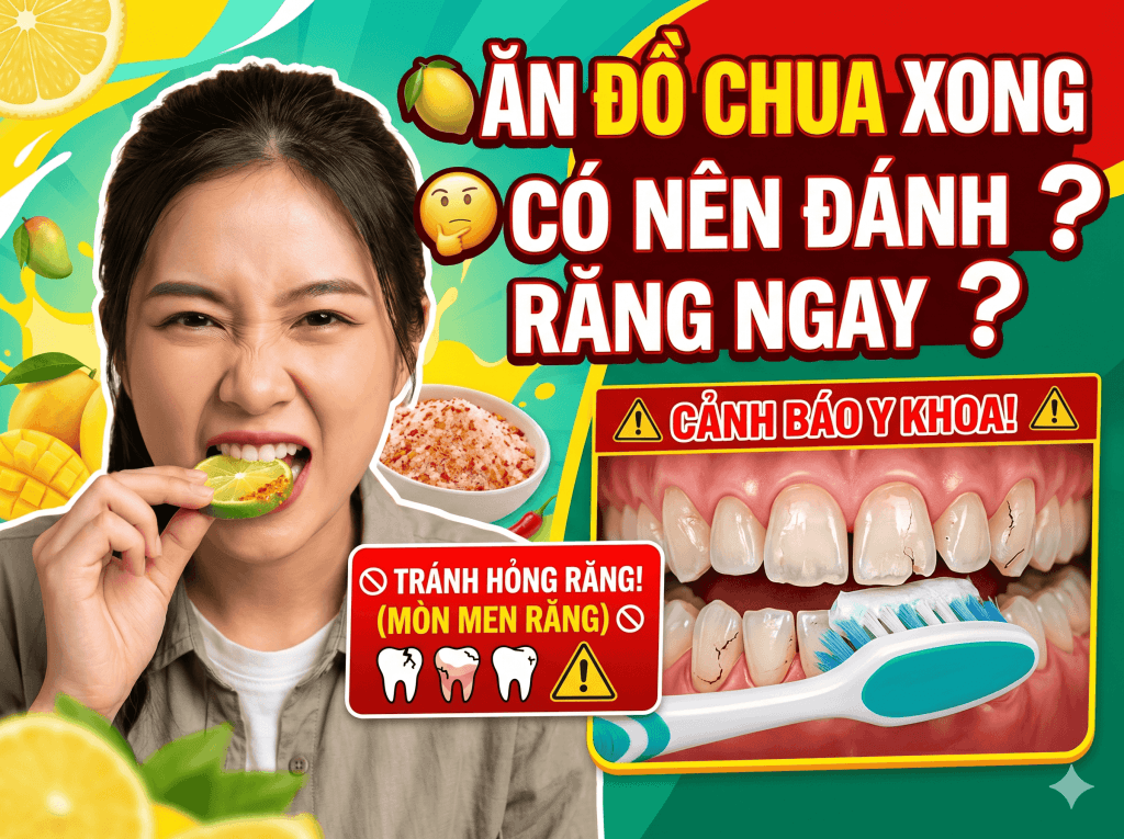 Ăn Đồ Chua Xong Có Nên Đánh Răng Ngay? Cảnh Báo Y Khoa Tránh Hỏng Răng