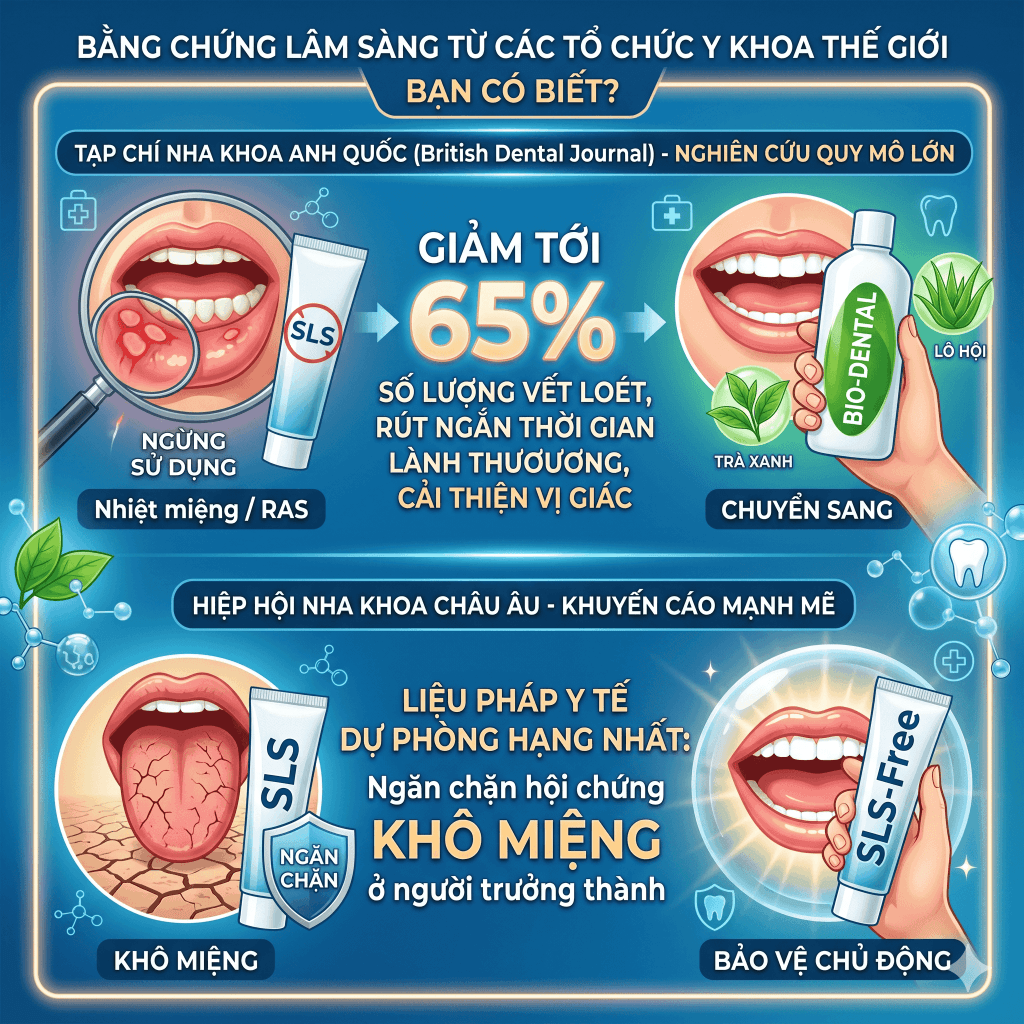 Bằng chứng lâm sàng từ các tổ chức Y khoa Thế giới