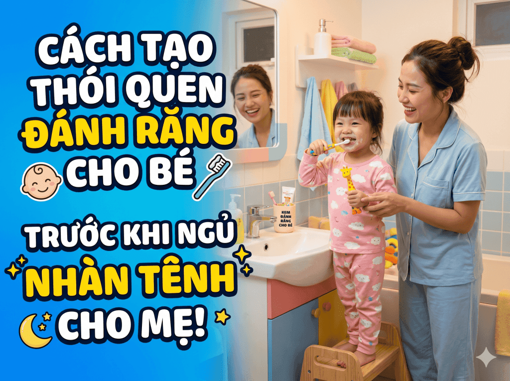 Cách Tạo Thói Quen Đánh Răng Cho Bé Trước Khi Ngủ Nhàn Tênh Cho Mẹ