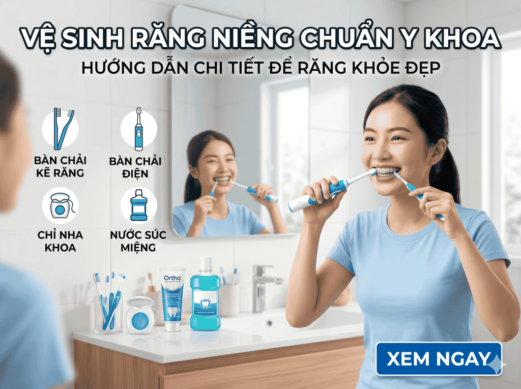 Cách Vệ Sinh Răng Hàm Mặt Cho Người Niềng Chuẩn Y Khoa