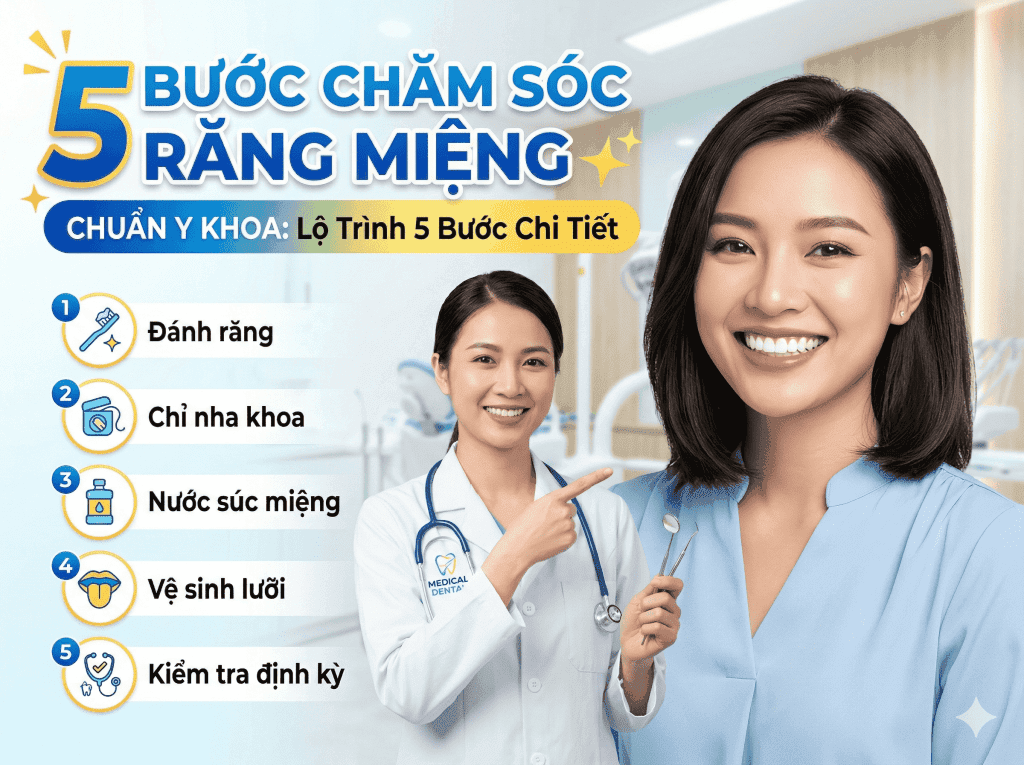 Chăm Sóc Răng Miệng Đúng Cách: Lộ Trình 5 Bước Chuẩn Y Khoa Từ Chuyên Gia