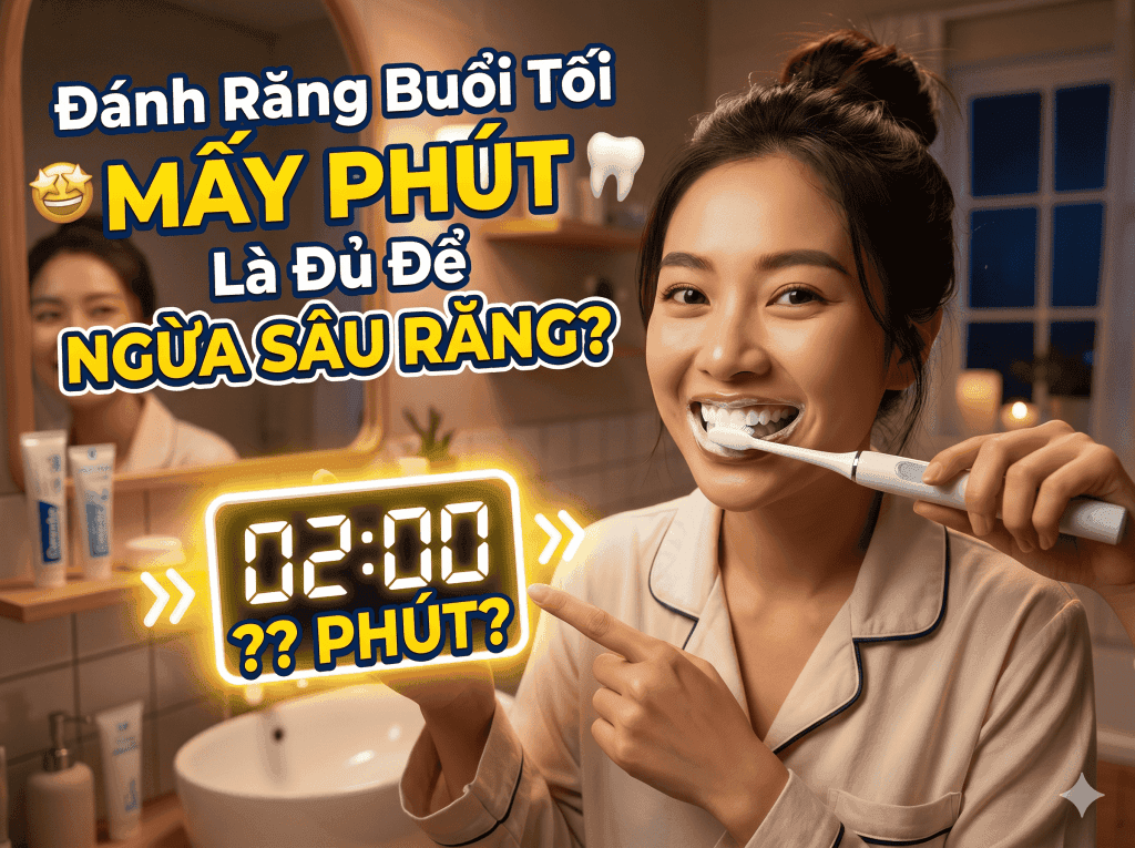 Đánh Răng Buổi Tối Mấy Phút Là Đủ Để Ngừa Sâu Răng?