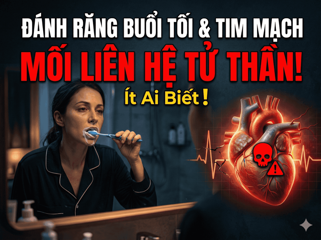 Đánh Răng Buổi Tối Và Tim Mạch: Mối Liên Hệ Tử Thần Ít Ai Biết