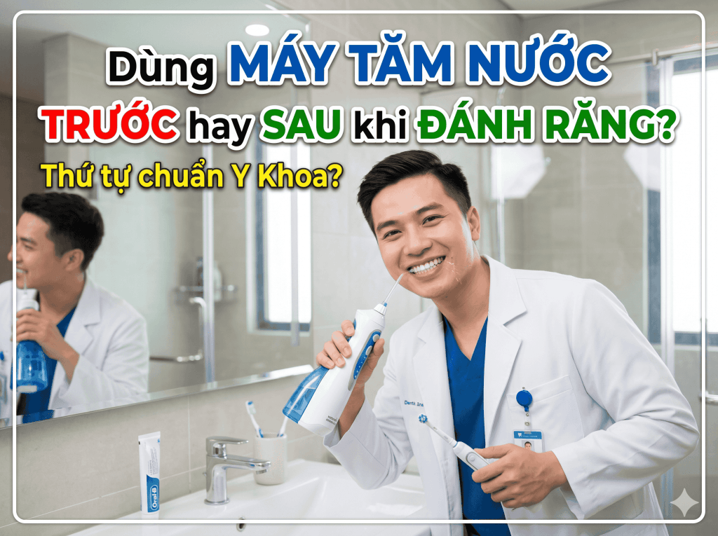 Dùng Máy Tăm Nước Trước Hay Sau Khi Đánh Răng Mới Chuẩn Y Khoa?