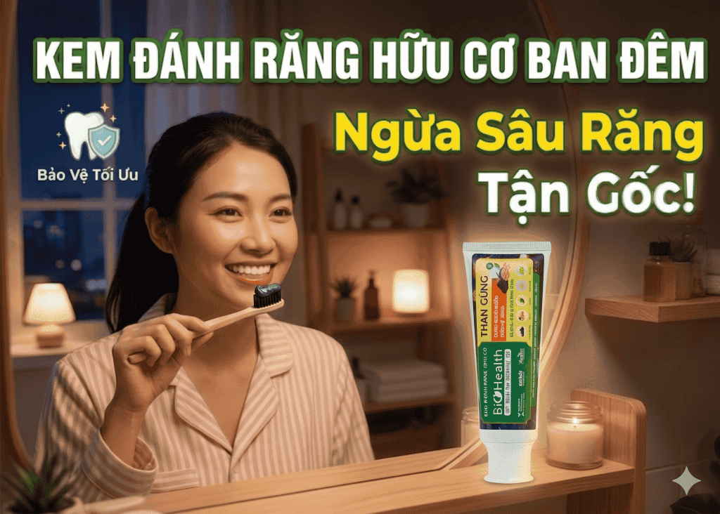 Kem Đánh Răng Hữu Cơ Dùng Ban Đêm: Bí Quyết Ngừa Sâu Răng Tận Gốc