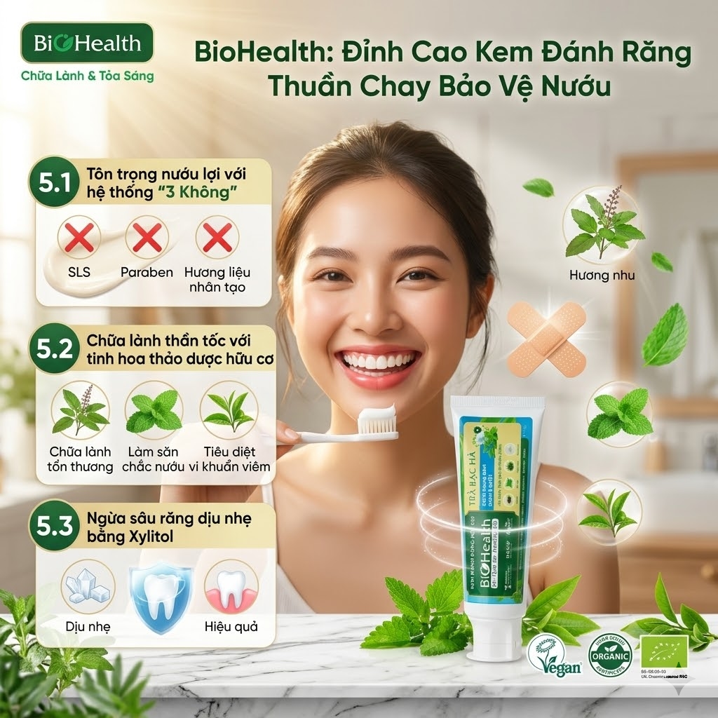 BioHealth: Đỉnh Cao Kem Đánh Răng Thuần Chay Bảo Vệ Nướu