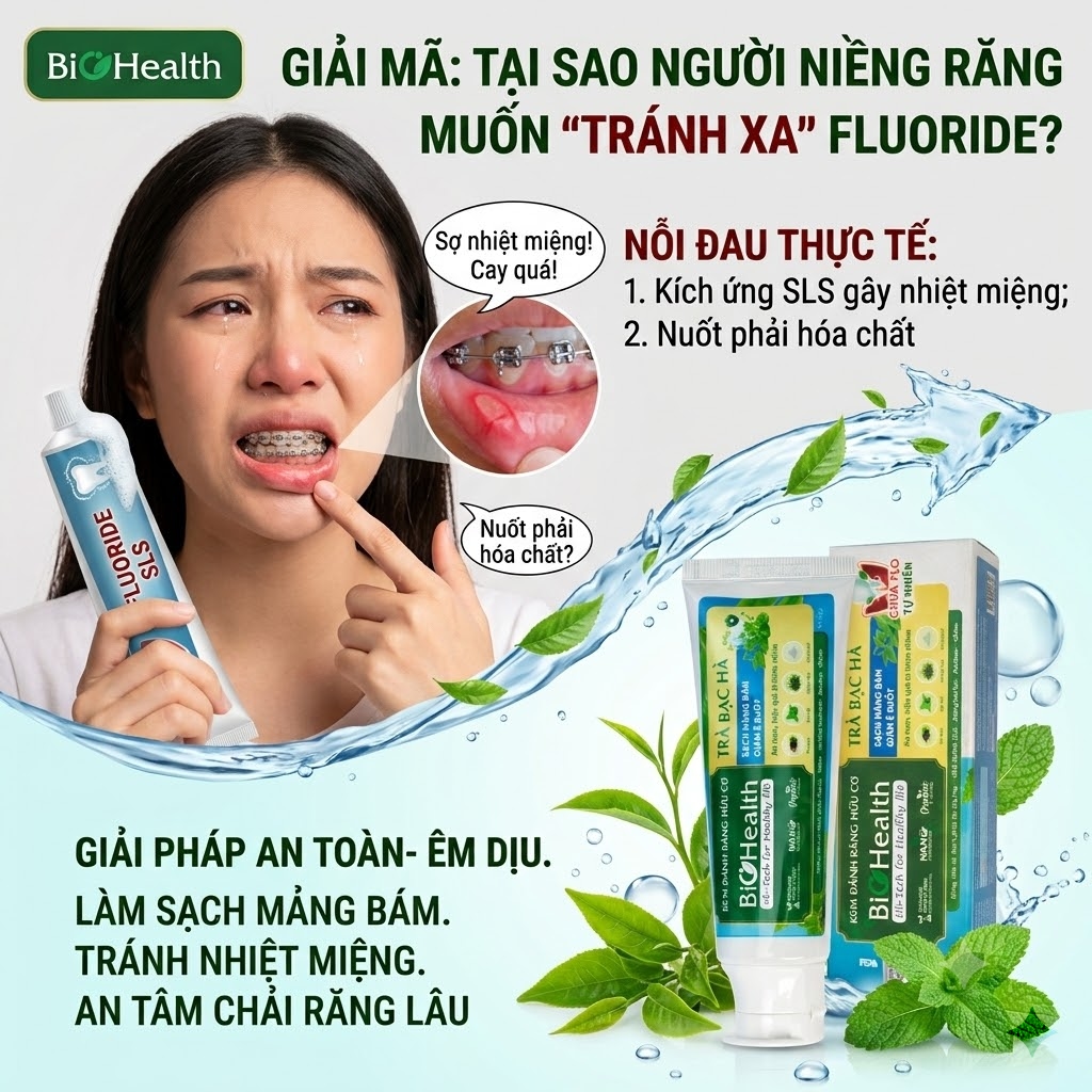Giải mã: Tại sao người niềng răng lại muốn "tránh xa" Fluoride?