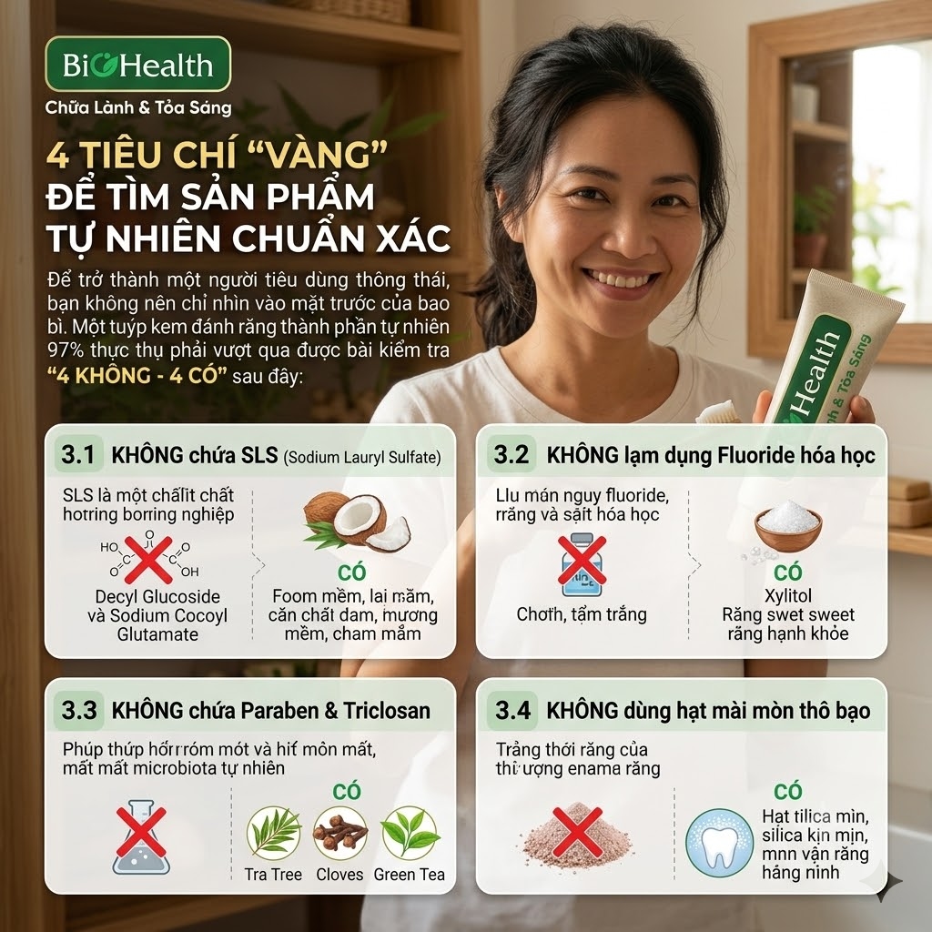 4 Tiêu chí "Vàng" để tìm sản phẩm tự nhiên chuẩn xác