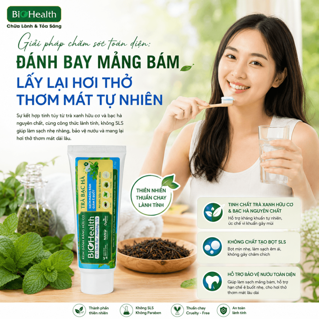 Giải pháp chăm sóc toàn diện: Đánh bay mảng bám, lấy lại hơi thở thơm mát tự nhiên
