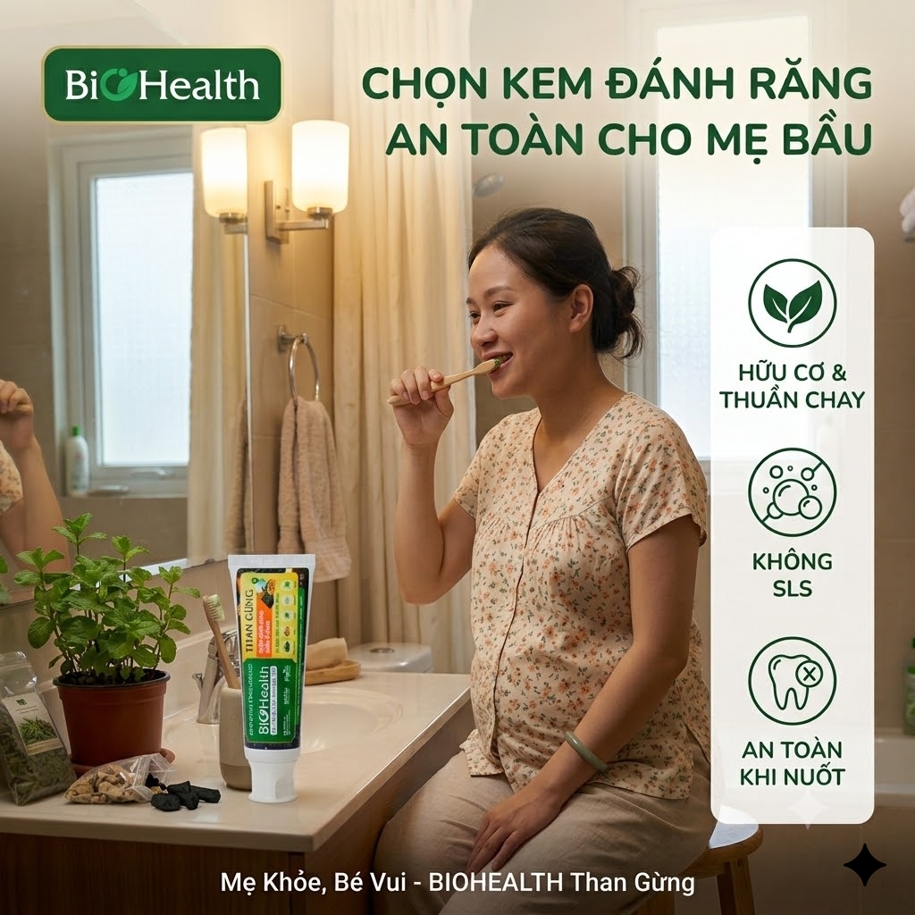 Truy tìm tiêu chí chọn kem đánh răng cho bà bầu an toàn, mẹ khỏe bé vui