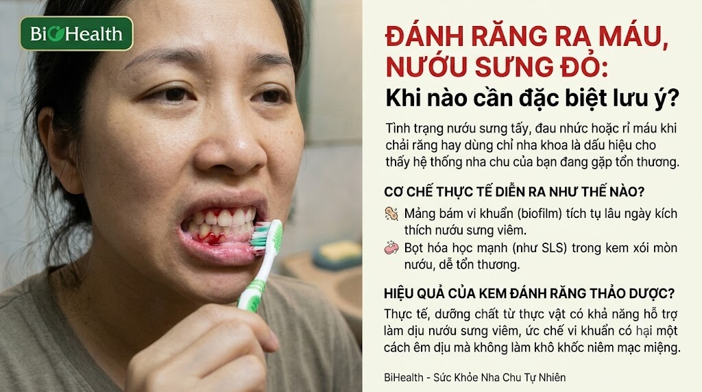 Đánh răng ra máu, nướu sưng đỏ: Khi nào cần đặc biệt lưu ý?