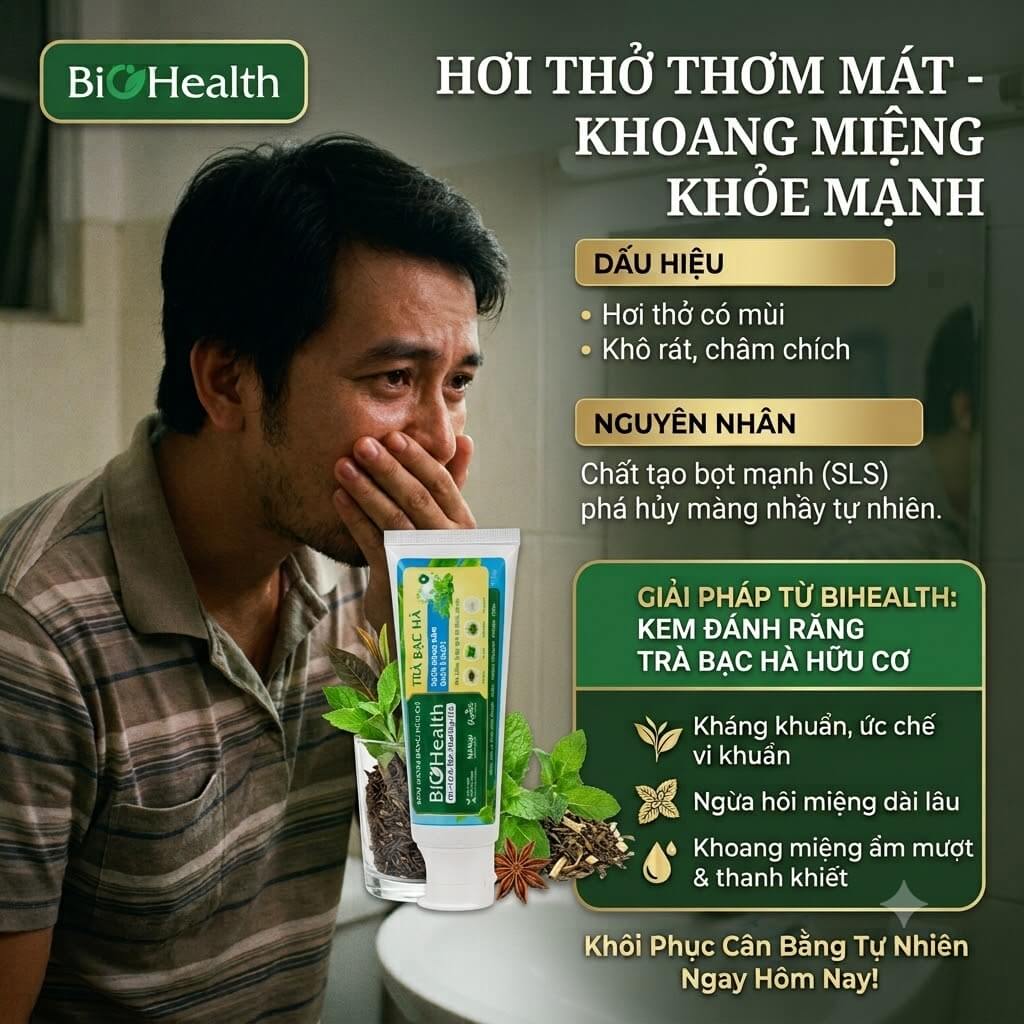 Hơi thở kém thơm mát, khoang miệng khô rát: Khi nào cần đổi mới?