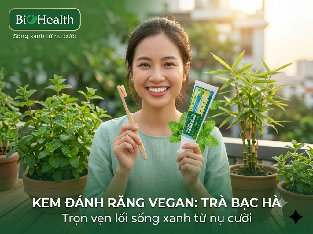 Kem đánh răng cho người ăn chay vegan: Trọn vẹn lối sống xanh từ nụ cười
