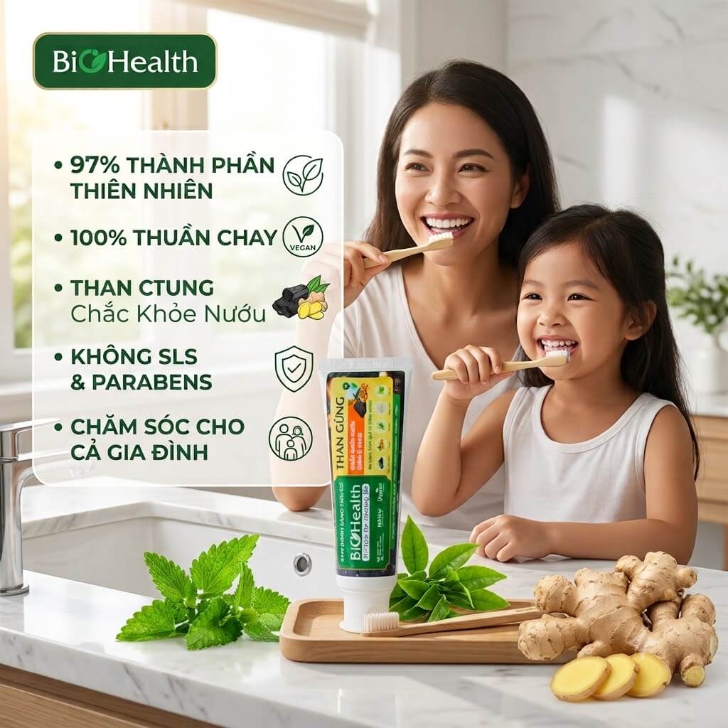 Kem đánh răng thiên nhiên thuần chay BioHealth phù hợp với ai?