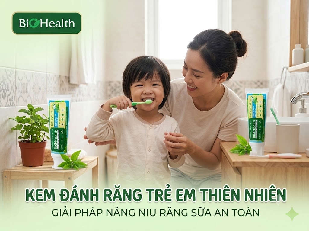Kem đánh răng trẻ em thiên nhiên: Giải pháp nâng niu răng sữa an toàn