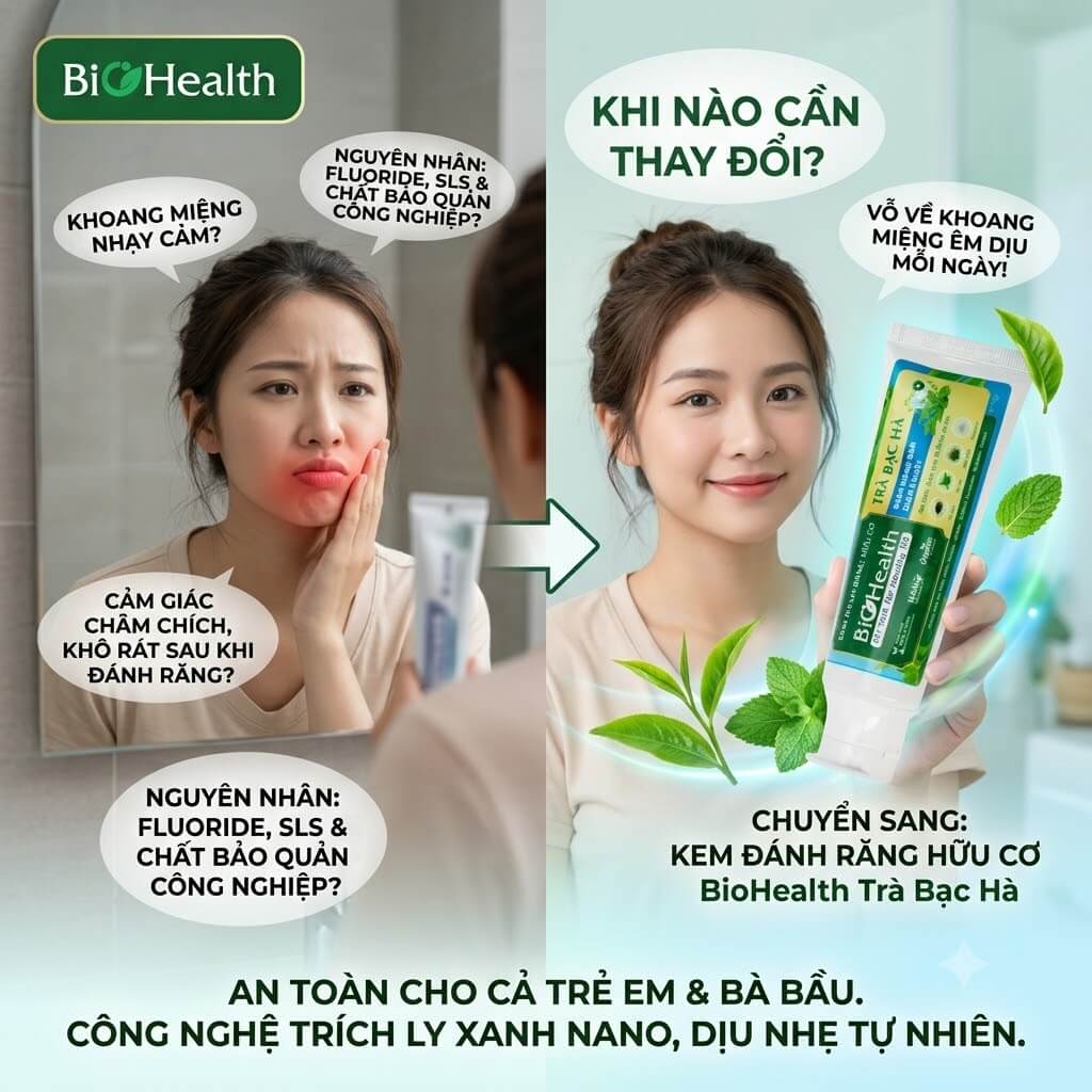 Khoang miệng nhạy cảm, dễ kích ứng khi dùng kem chứa Fluoride: Khi nào cần thay đổi?