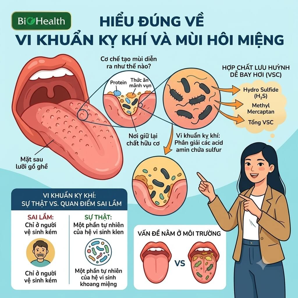 Vi khuẩn kỵ khí chỉ xuất hiện ở người vệ sinh răng miệng kém?
