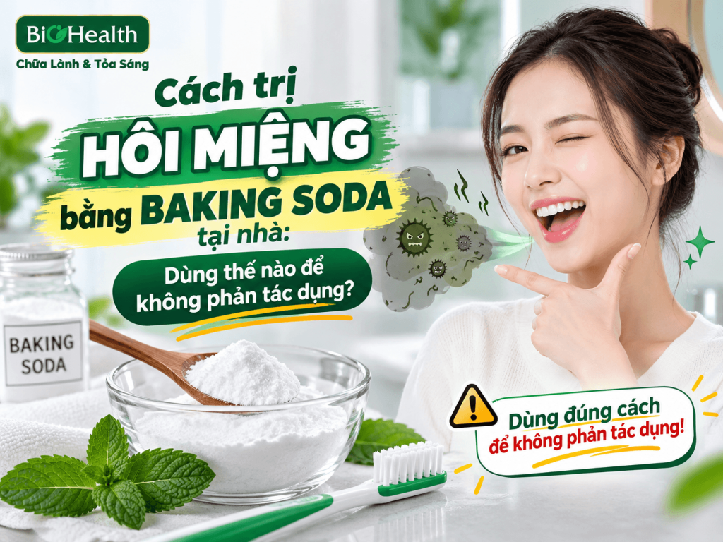 Cách trị hôi miệng bằng baking soda tại nhà: Dùng thế nào để không phản tác dụng?