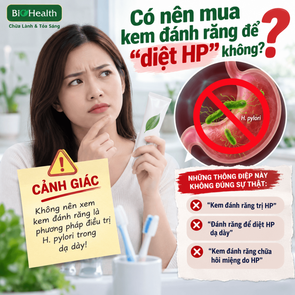 Có nên mua kem đánh răng để "diệt HP" không?