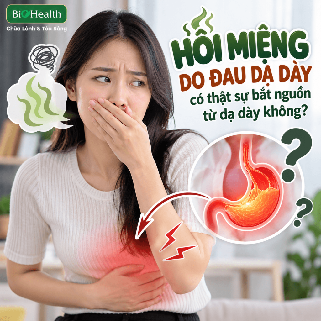 Hôi miệng do đau dạ dày có thật sự bắt nguồn từ dạ dày không?
