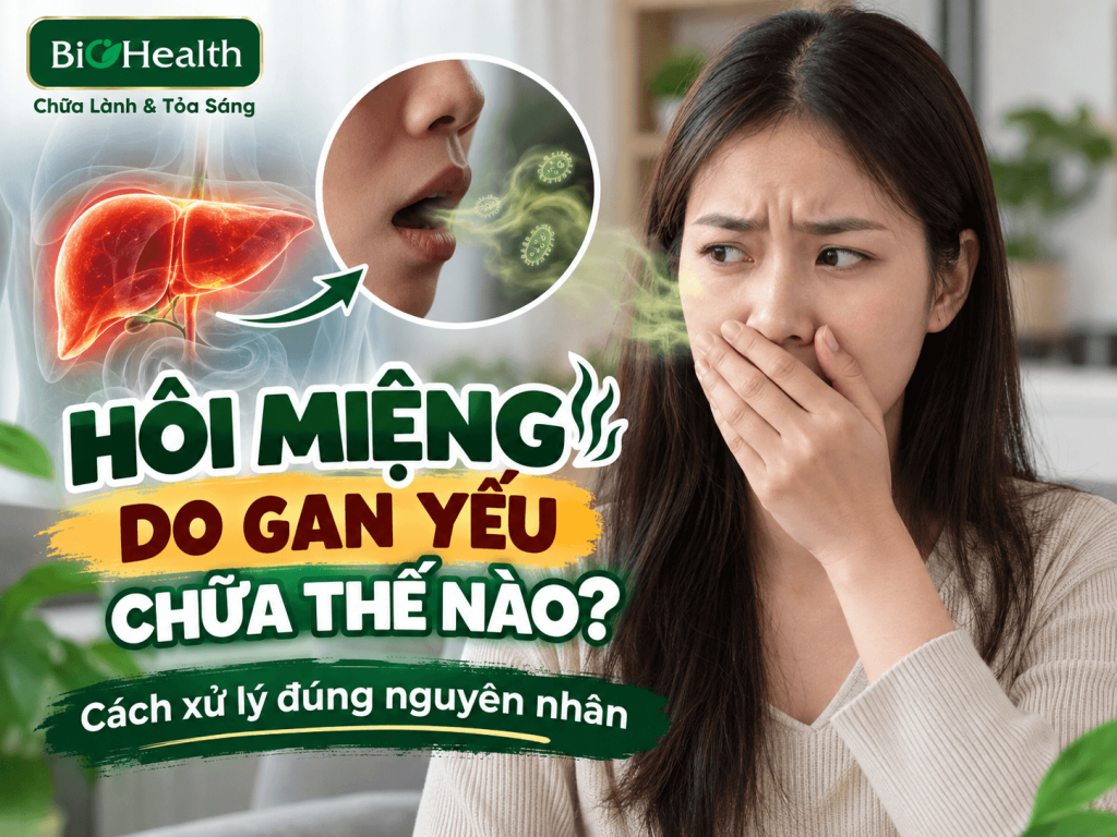Hôi miệng do gan yếu chữa thế nào? Cách xử lý đúng nguyên nhân