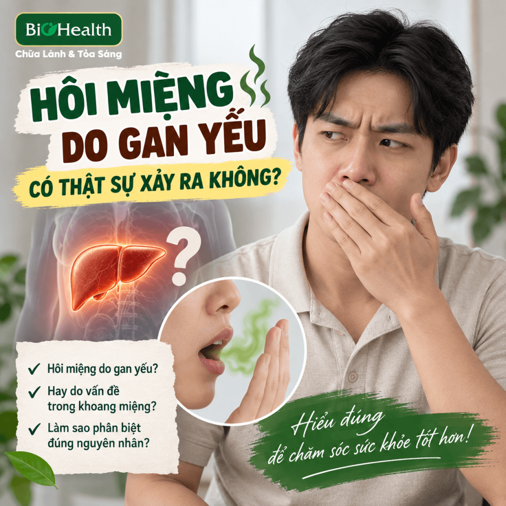 Hôi miệng do gan yếu có thật sự xảy ra không?