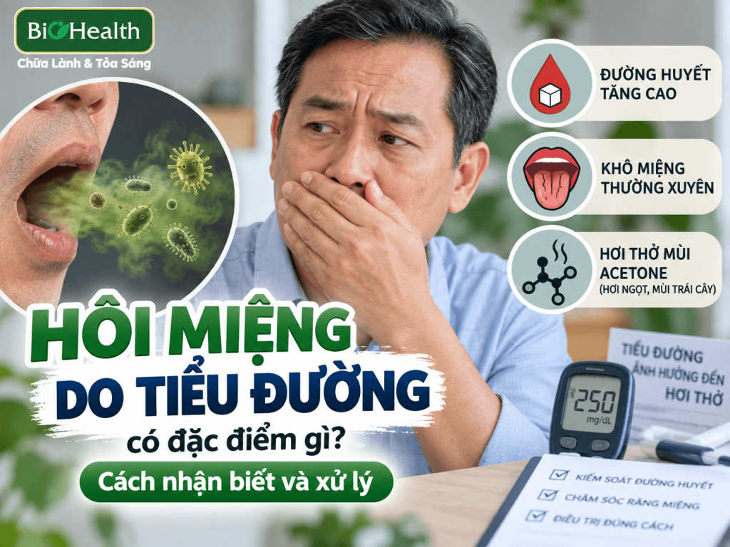 Hôi miệng do tiểu đường có đặc điểm gì? Cách nhận biết và xử lý