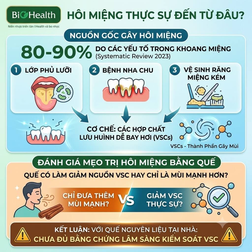 Hôi miệng thực sự đến từ đâu?