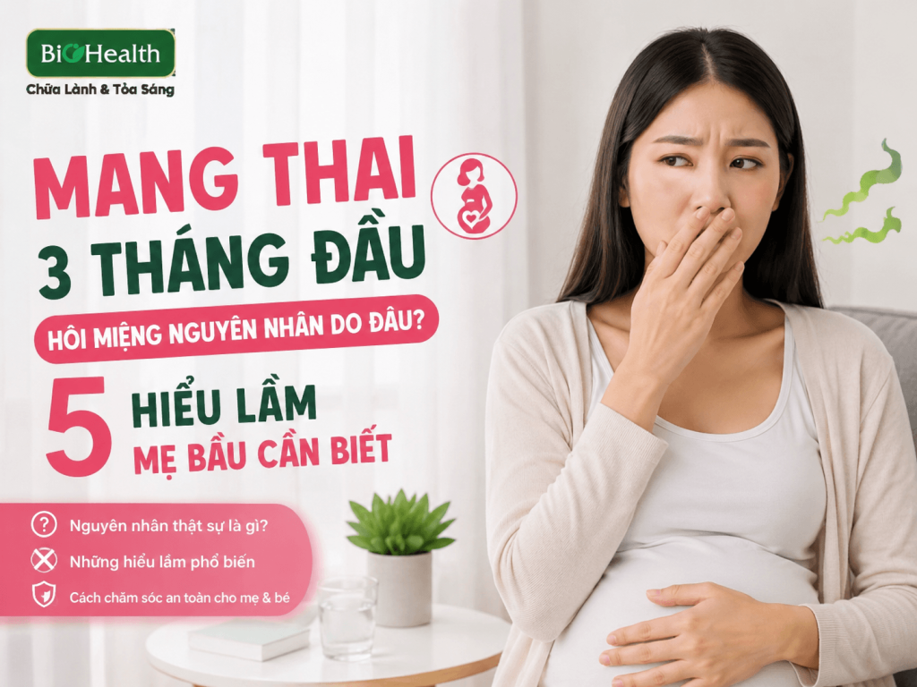 Mang thai 3 tháng đầu hôi miệng nguyên nhân do đâu? 5 hiểu lầm mẹ bầu cần biết