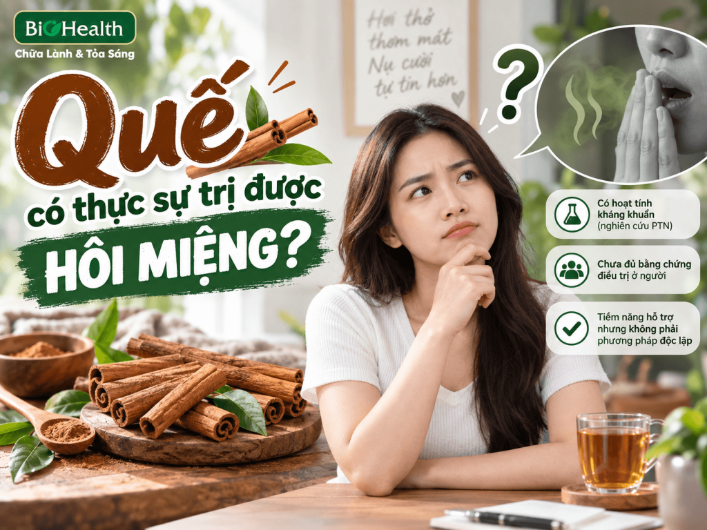 Mẹo trị hôi miệng bằng quế: Có hiệu quả không và cách dùng đúng?