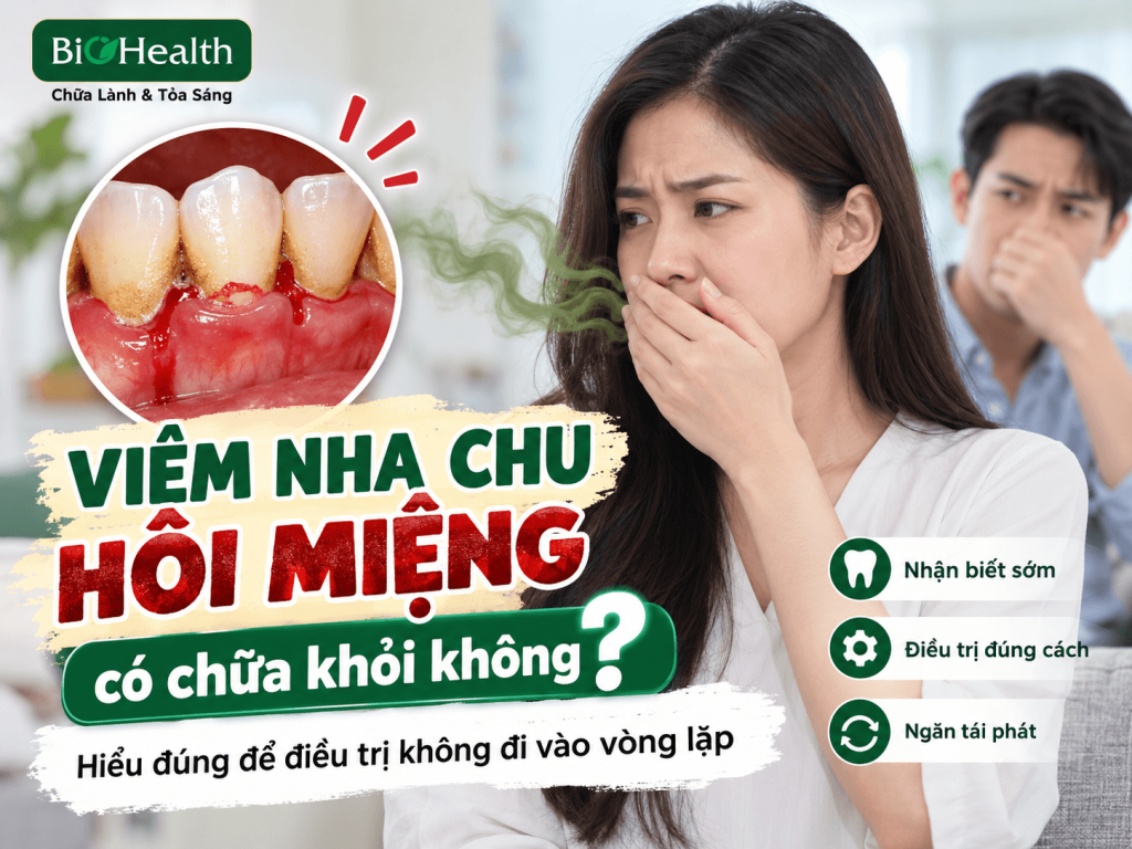 Viêm nha chu hôi miệng có chữa khỏi không? Hiểu đúng để điều trị không đi vào vòng lặp